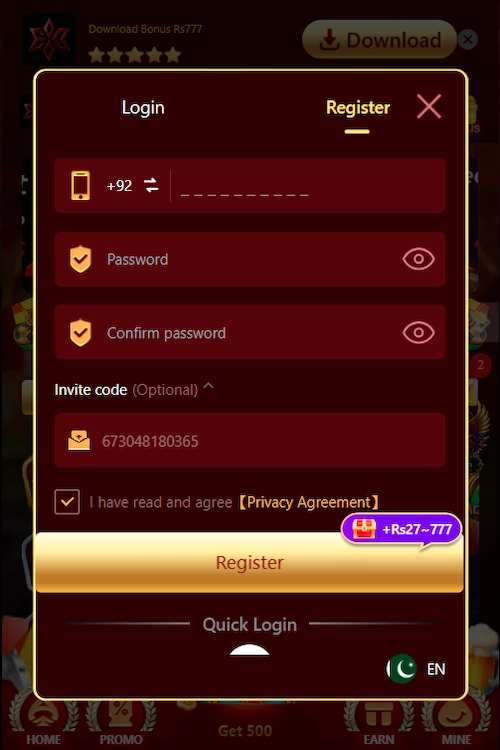 Hermes Register & Login